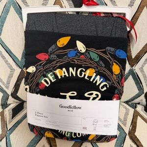 Goodfellow & Co Festive Light Pajama Set XXL